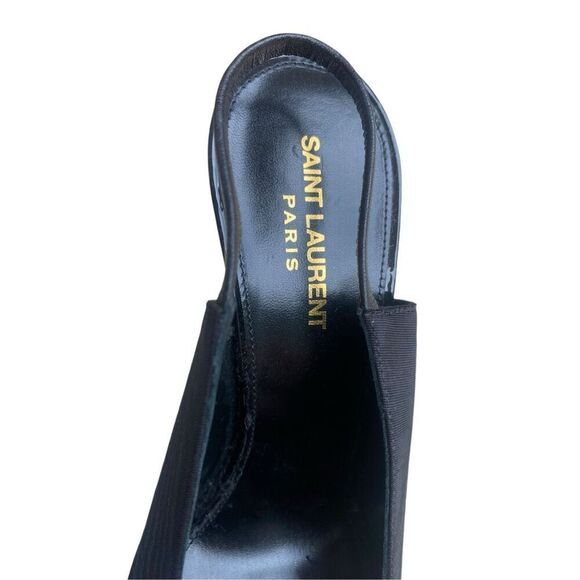 SAINT LAURENT Raven Slingback Pump in Black Size EU 41 US 8 MSRP: $895 - Picture 5 of 9